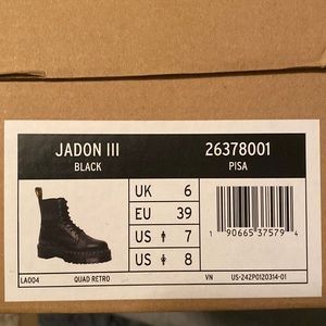 Jadon III black pisa doc martens * worn once *